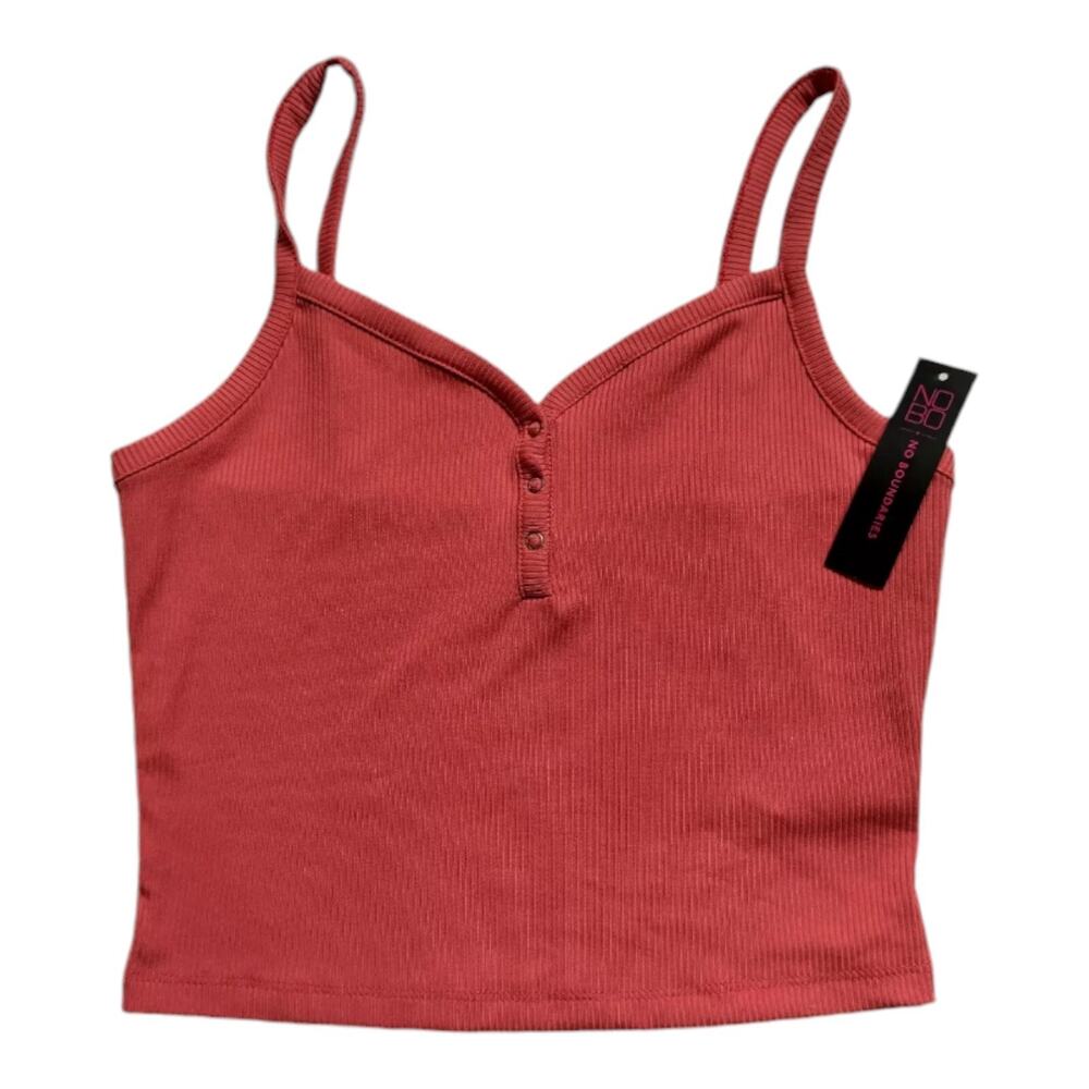 NWT Juniors No Boundaries Crop Tank Top, Mauve, Size S(3-5)